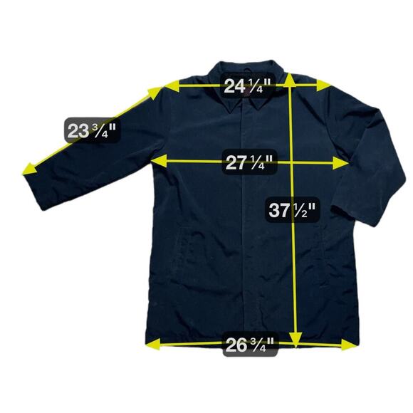 Vintage Merona Overcoat Mens Black Button Down Cloak Jacket Y2K Size XL - Picture 6 of 6